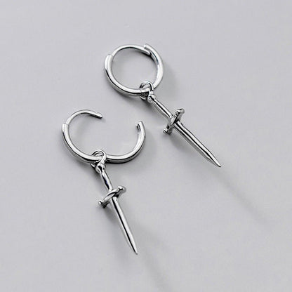 Titanium Earrings Vintage Hip Hop-Jewearrings