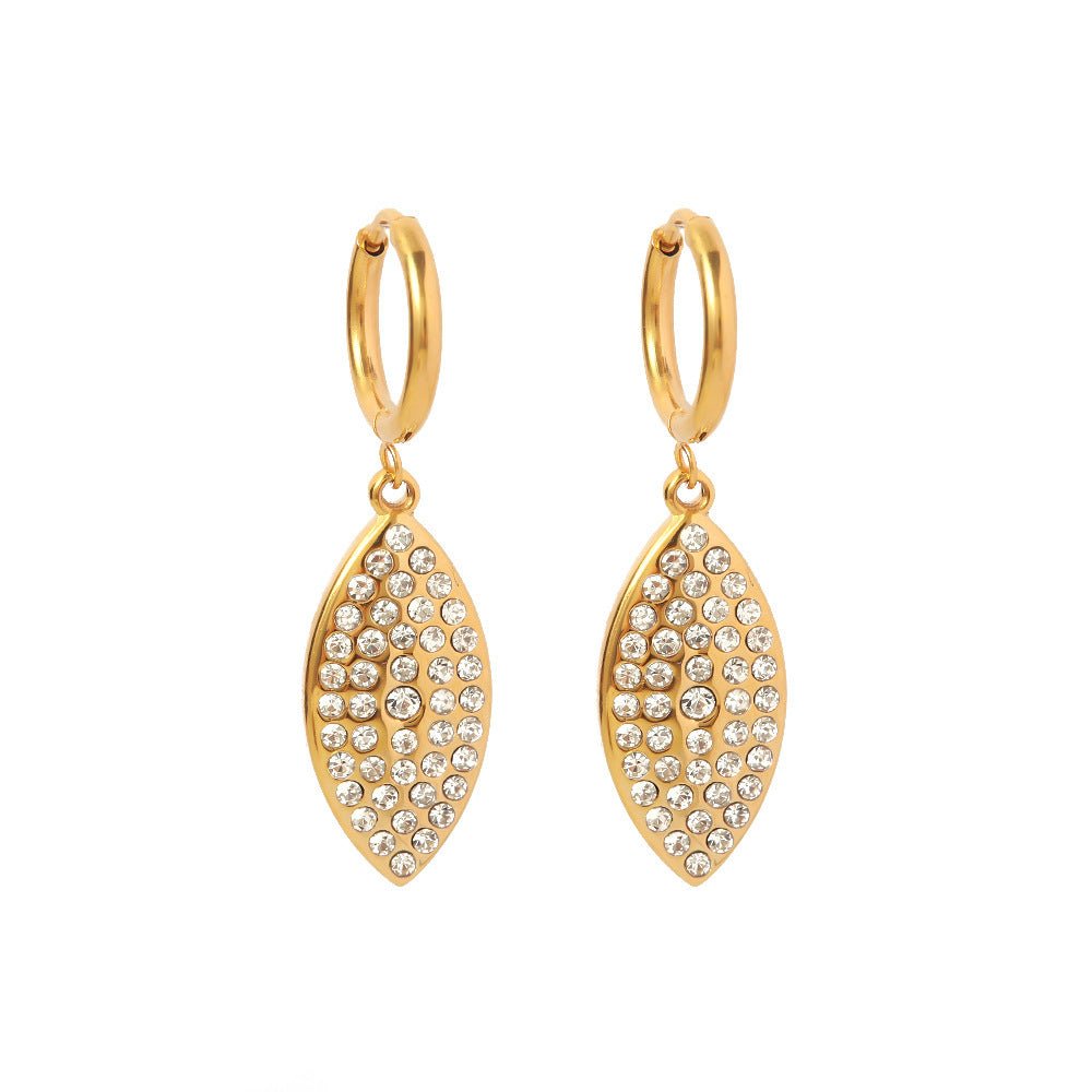 Titanium Earrings Women's Diamond-Jewearrings