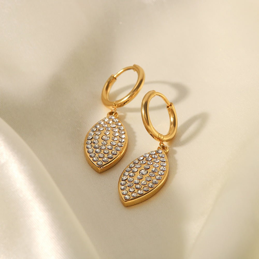 Titanium Earrings Women's Diamond-Jewearrings