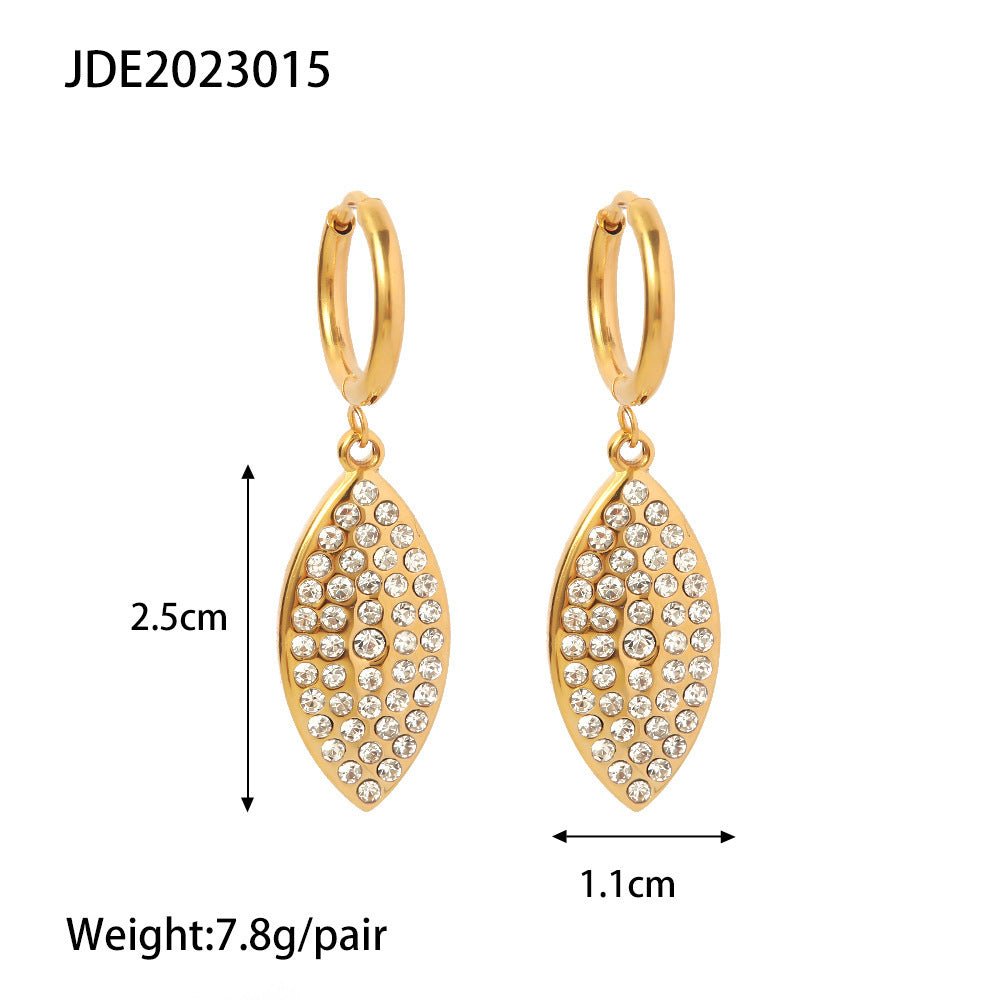 Titanium Earrings Women's Diamond-Jewearrings