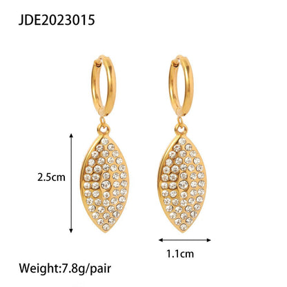 Titanium Earrings Women's Diamond-Jewearrings