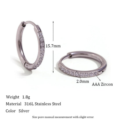 Titanium Rounded Edge Earrings-Jewearrings