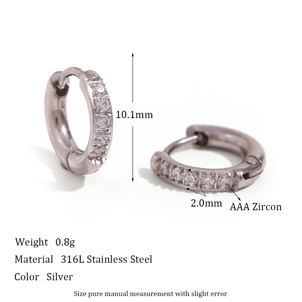 Titanium Rounded Edge Earrings-Jewearrings