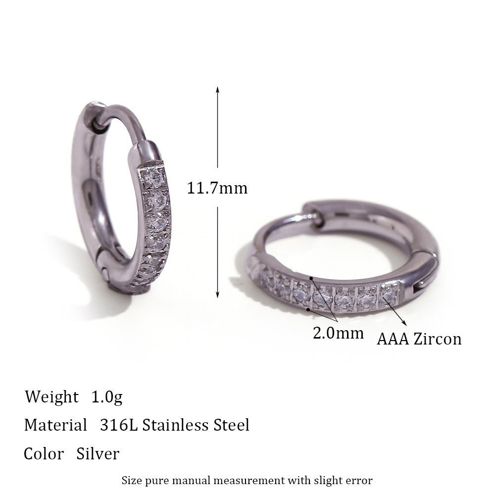 Titanium Rounded Edge Earrings-Jewearrings