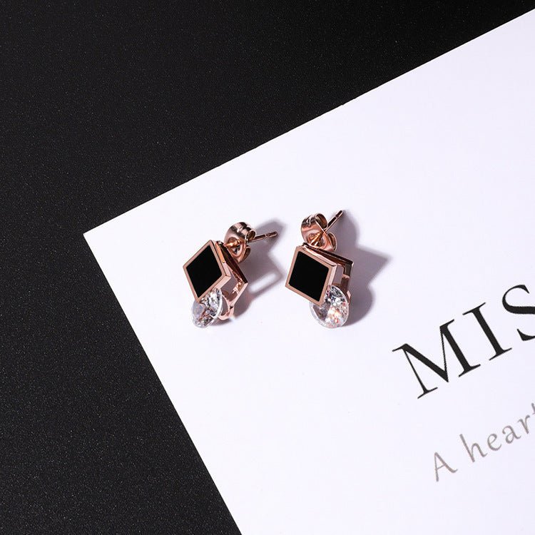 Titanium Star Stud Earrings-Jewearrings