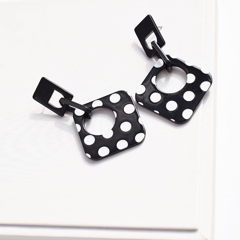 Trend Wave Point Ins Acetate Earrings Fashion Acrylic Long Earrings Women-Jewearrings