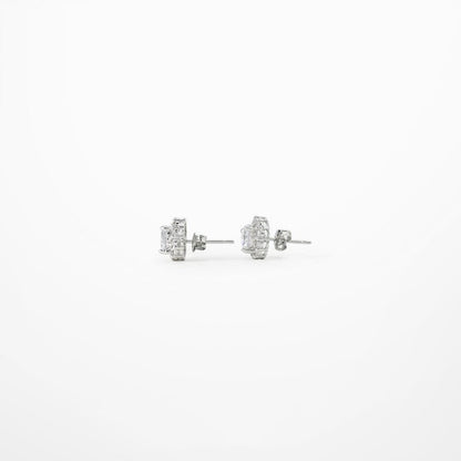 Trendy Men And Women Diamond And Rhinestone Stud Earrings-Jewearrings