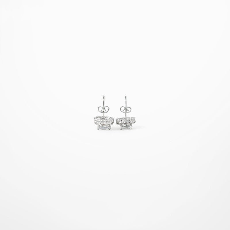 Trendy Men And Women Diamond And Rhinestone Stud Earrings-Jewearrings