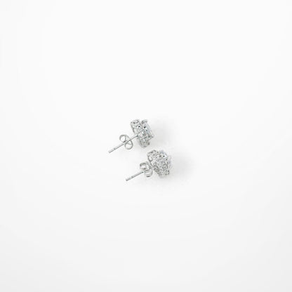 Trendy Men And Women Diamond And Rhinestone Stud Earrings-Jewearrings