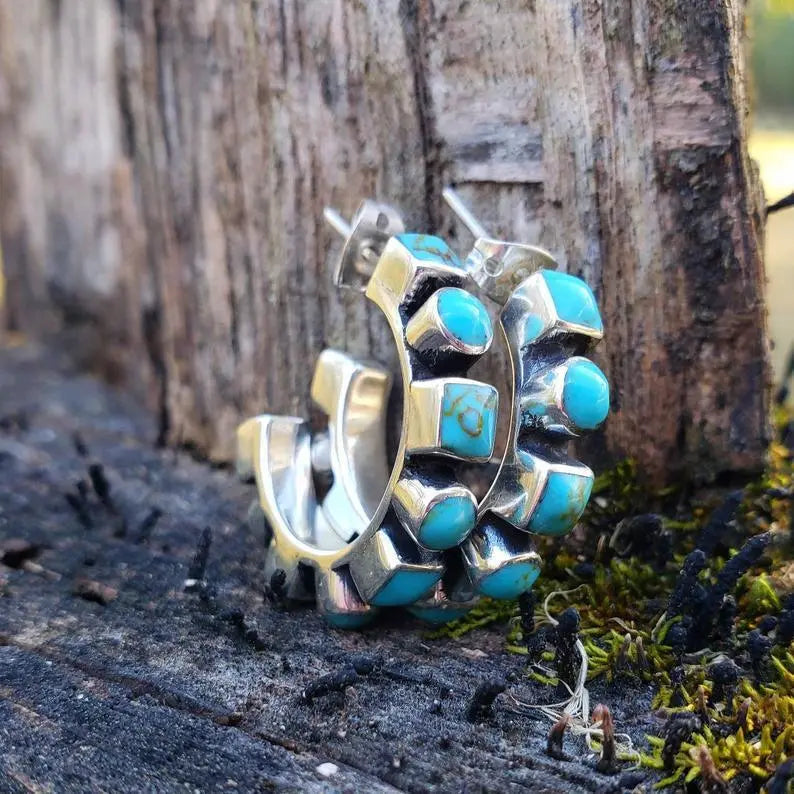 Turquoise Earrings: Bohemian Style-Jewearrings