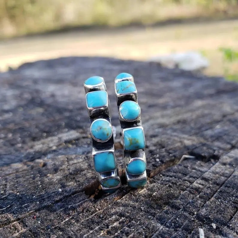 Turquoise Earrings: Bohemian Style-Jewearrings