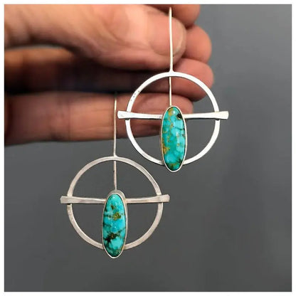 Turquoise Earrings Bohemian Vintage-Jewearrings