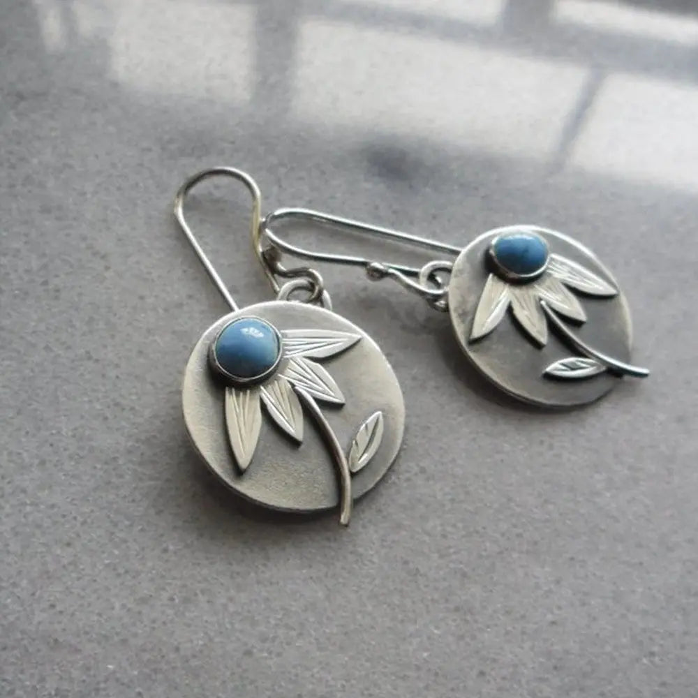 Turquoise Earrings Calendula-Jewearrings