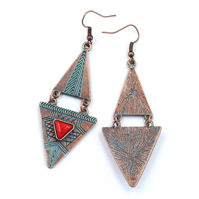 Turquoise Earrings: Double-Layered-Jewearrings