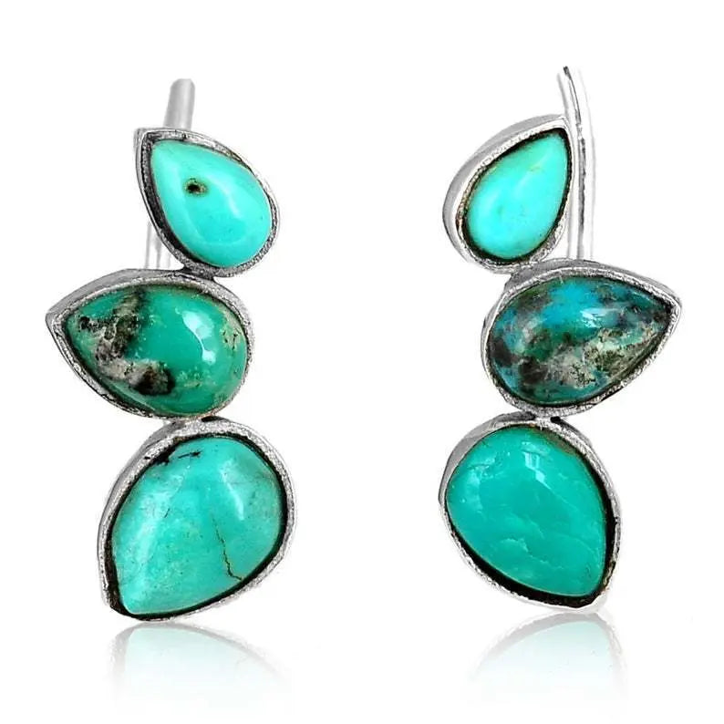 Turquoise Earrings Everyday Simplicity-Jewearrings