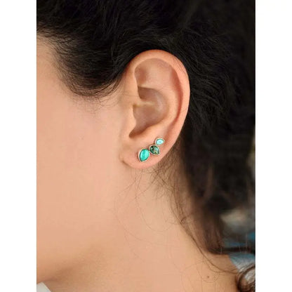 Turquoise Earrings Everyday Simplicity-Jewearrings