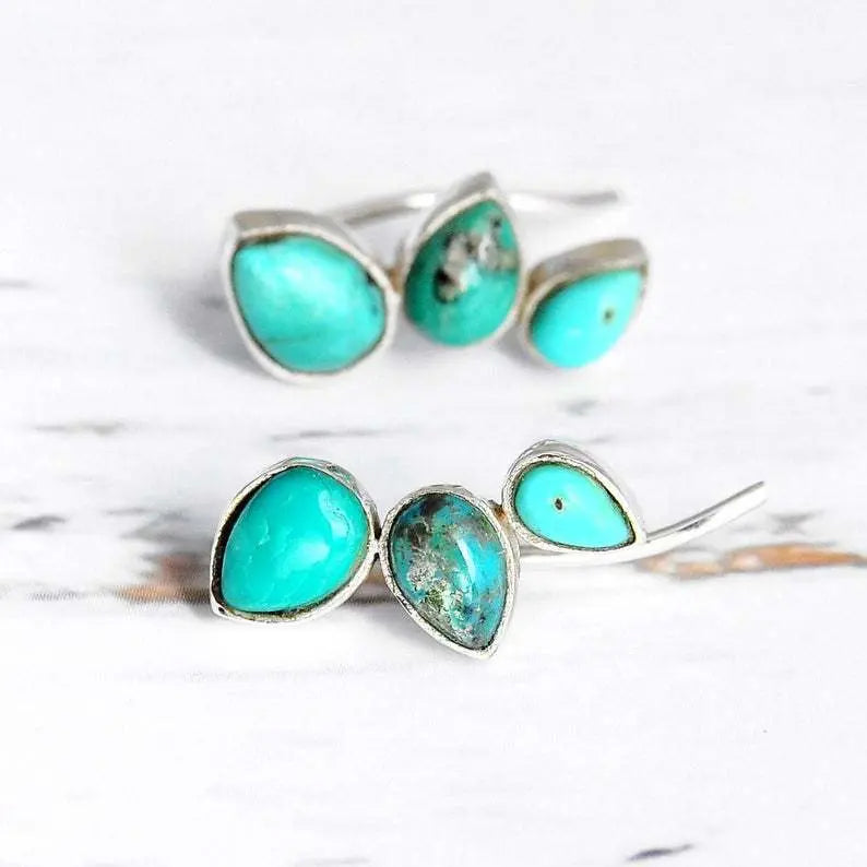 Turquoise Earrings Everyday Simplicity-Jewearrings