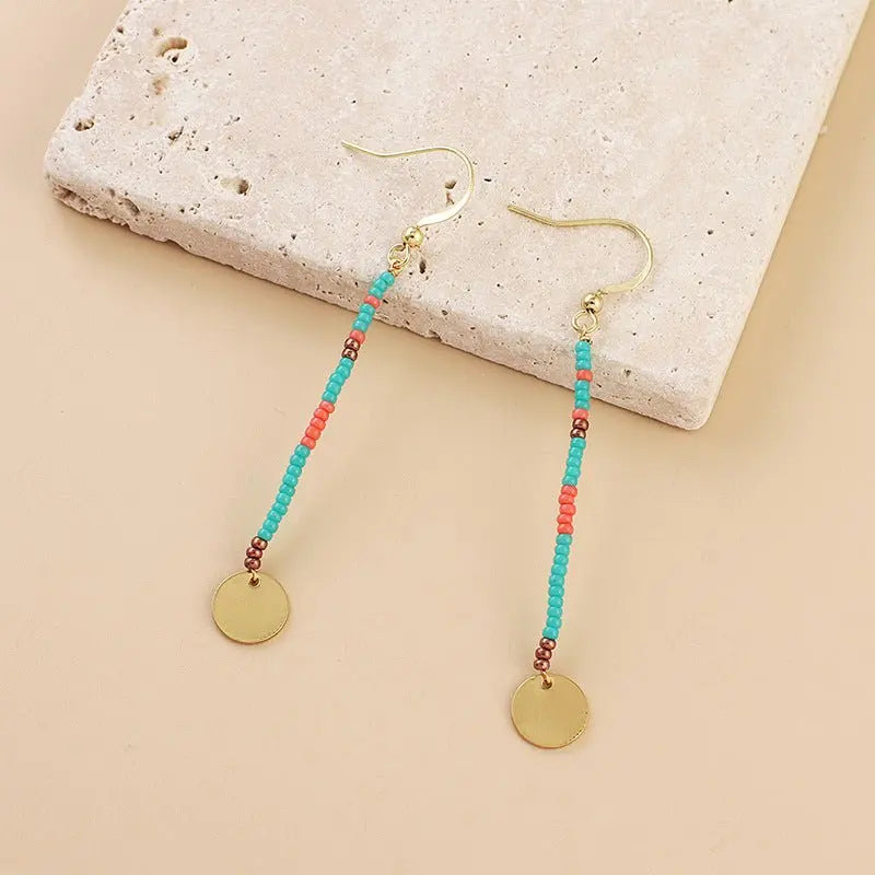 Turquoise Earrings Handmade Design-Jewearrings