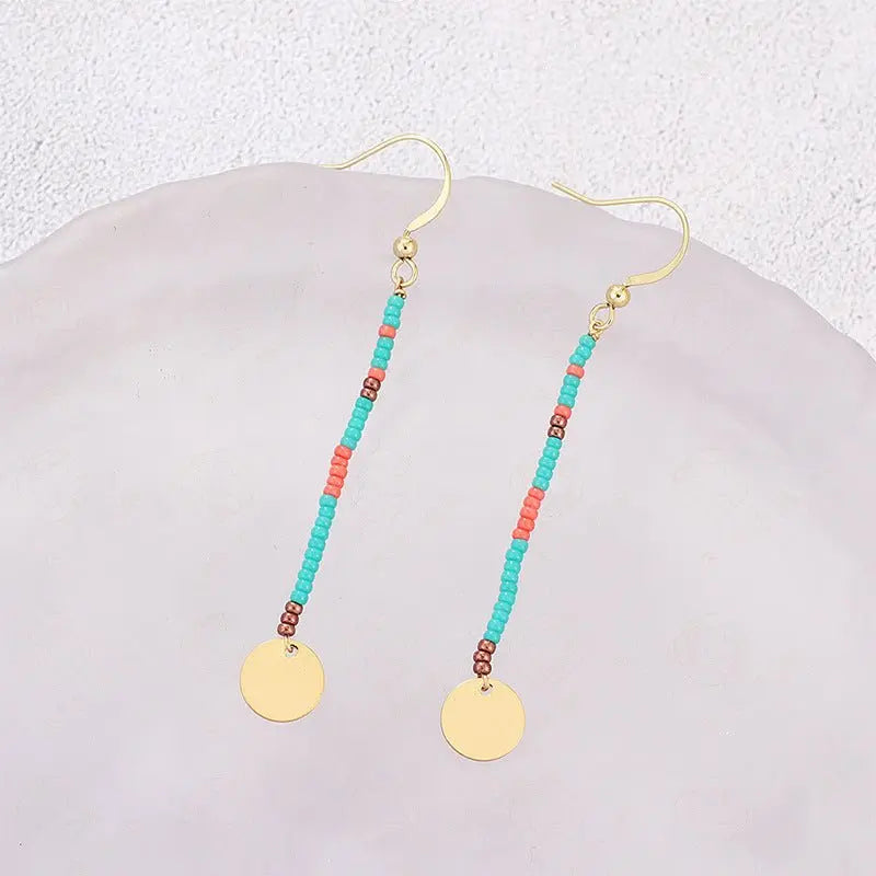 Turquoise Earrings Handmade Design-Jewearrings