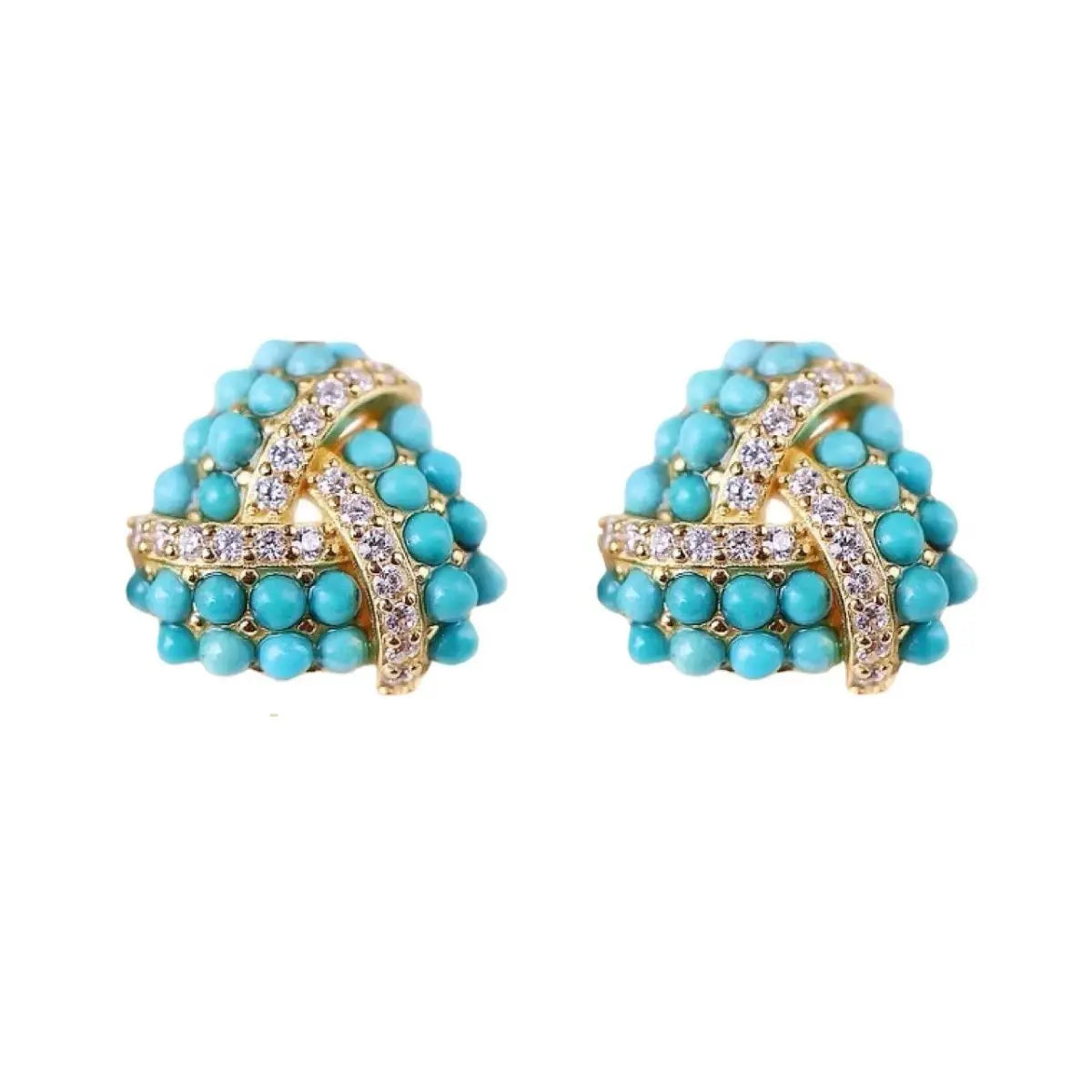 Turquoise Earrings Hubei Female-Jewearrings