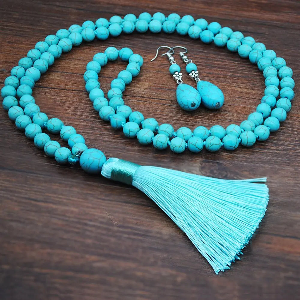 Turquoise Earrings: Jewelry Set-Jewearrings