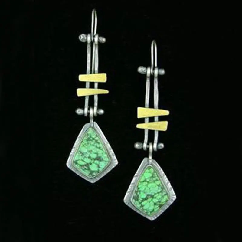 Turquoise Earrings - Long High-End-Jewearrings