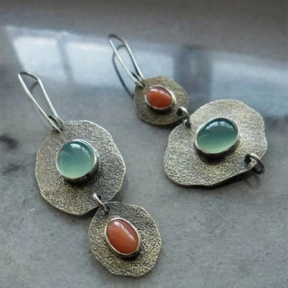 Turquoise Earrings Mint Green Opal Earrings-Jewearrings