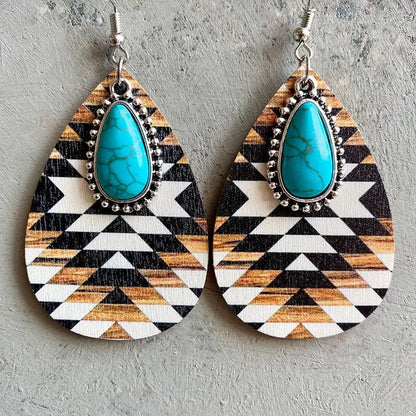 Turquoise Earrings - Retro Ethnic-Jewearrings