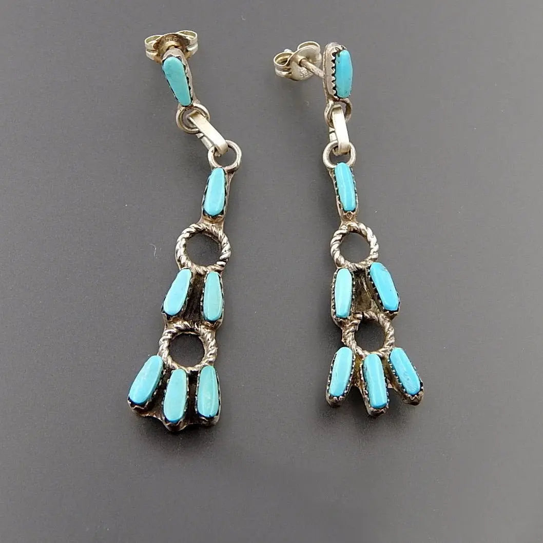 Turquoise Earrings Retro Sleeping Beauty Earrings-Jewearrings