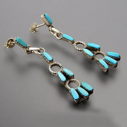 Turquoise Earrings Retro Sleeping Beauty Earrings-Jewearrings