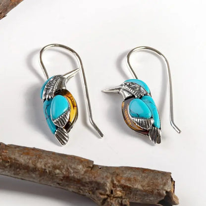 Turquoise Earrings Simple Earrings-Jewearrings