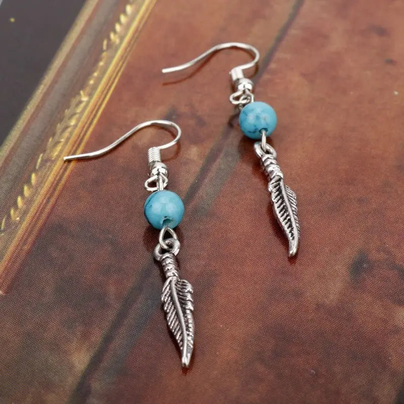 Turquoise Earrings Stud Earrings-Jewearrings