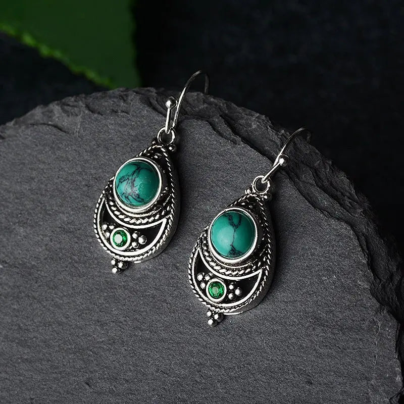 Turquoise Earrings: Thai Silver-Jewearrings