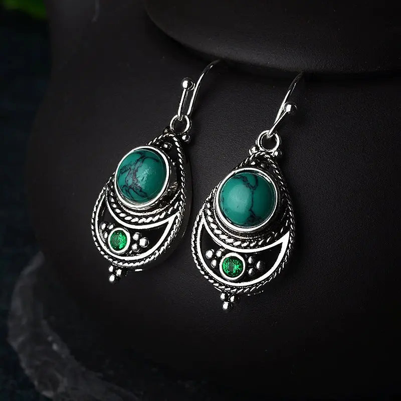 Turquoise Earrings: Thai Silver-Jewearrings