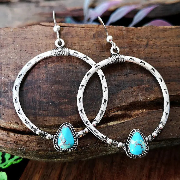 Turquoise Earrings Vintage Earrings-Jewearrings