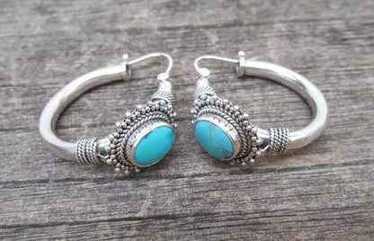 Turquoise Earrings Vintage European American-Jewearrings