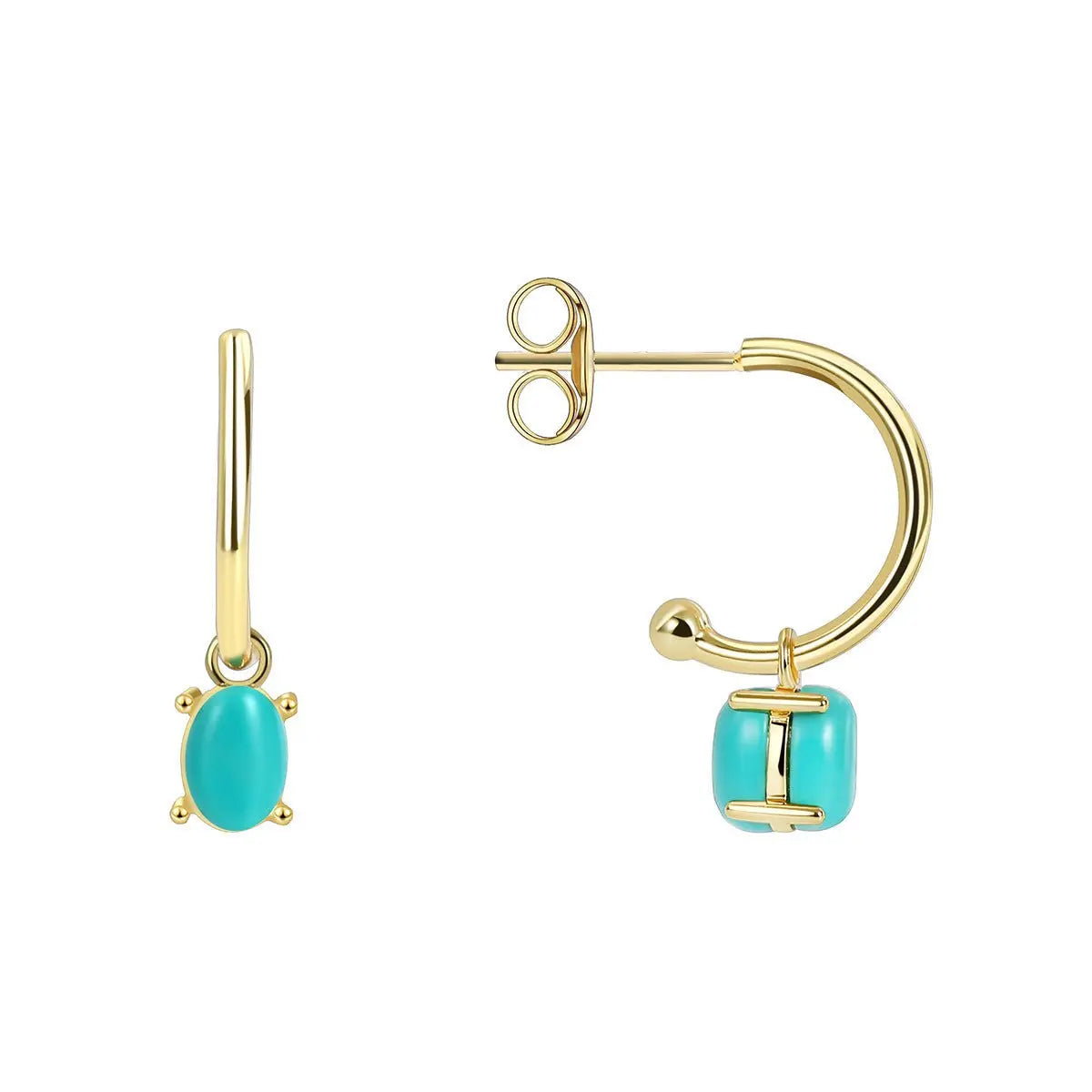 Turquoise Earrings Vintage Fashion-Jewearrings