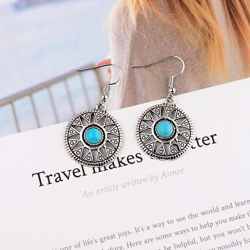 Turquoise Earrings: Vintage Style-Jewearrings