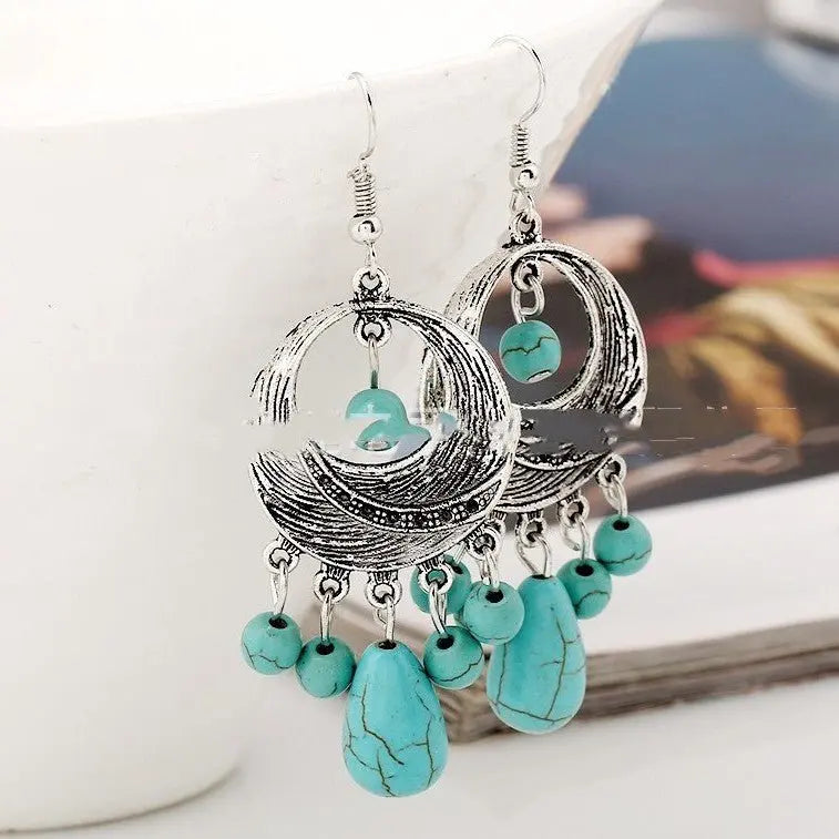 Turquoise Earrings: Vintage Style-Jewearrings