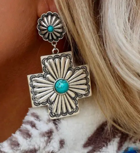 Turquoise Earrings Western-Jewearrings