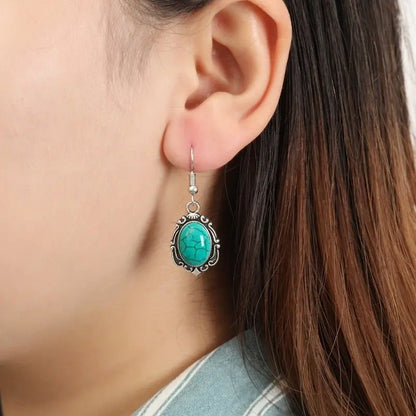 Turquoise Ethnic Style Set-Jewearrings