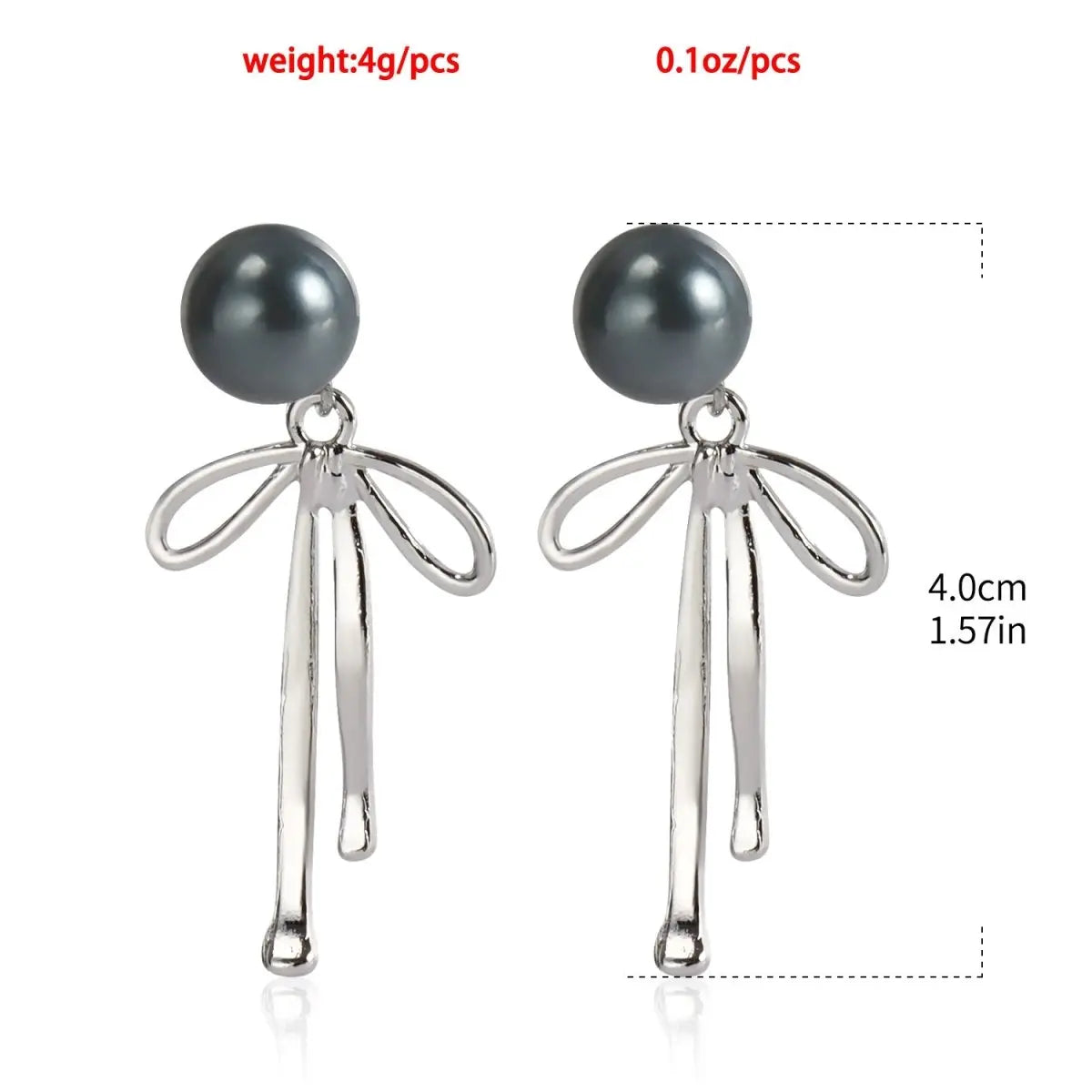 Upgrade Your Look: Retro French Pearl Bow Earrings-Jewearrings