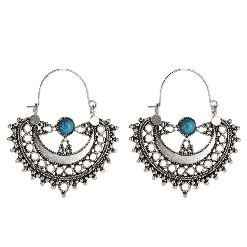 Vintage boho fashion big earrings-Jewearrings