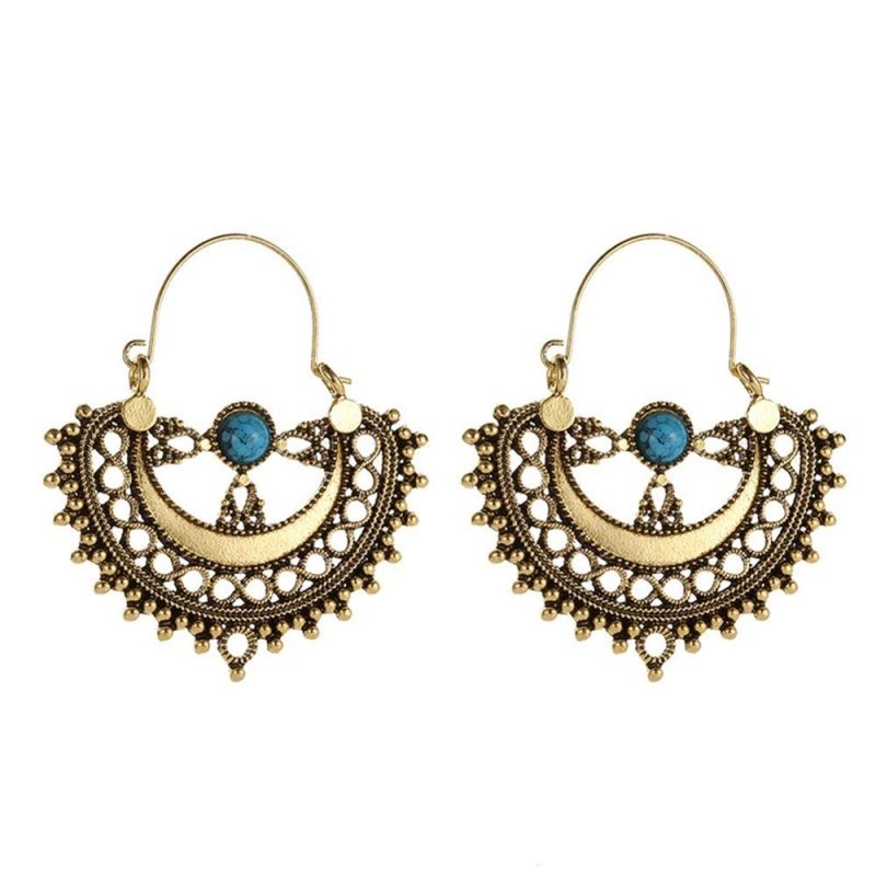 Vintage boho fashion big earrings-Jewearrings