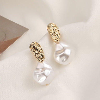 Vintage Detachable Baroque Pearl Earrings-Jewearrings