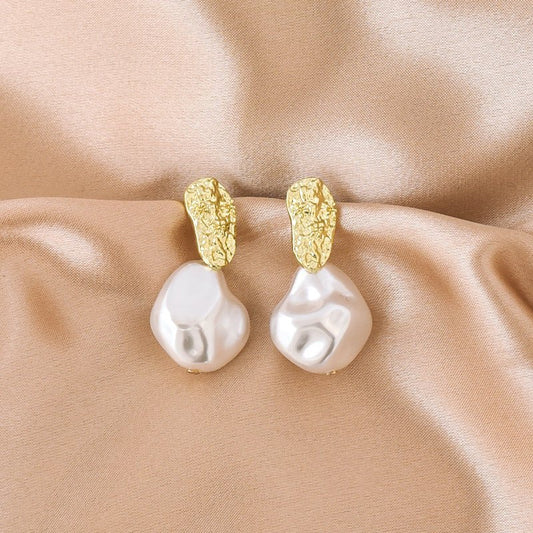 Vintage Detachable Baroque Pearl Earrings-Jewearrings