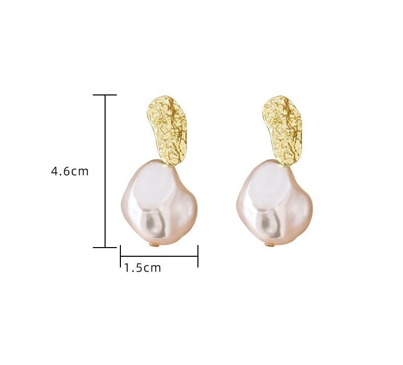 Vintage Detachable Baroque Pearl Earrings-Jewearrings