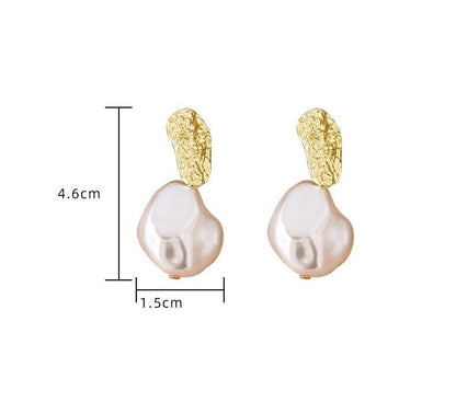 Vintage Detachable Baroque Pearl Earrings-Jewearrings