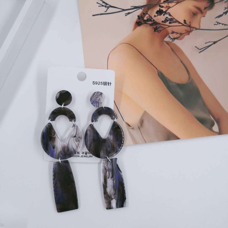 Vintage Fashion Acetate Acrylic Earrings-Jewearrings