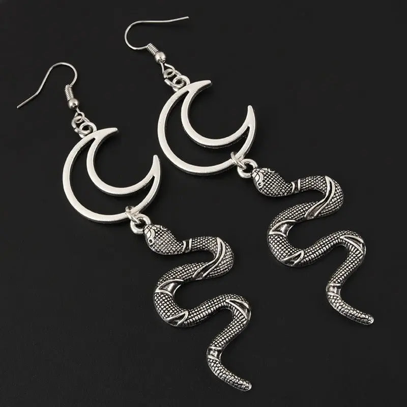 Vintage Snake Earrings | Animal Style-Jewearrings